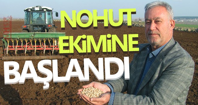Araban Ovasında nohut ekimine başlandı