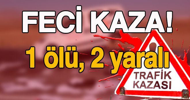 Araban'da korkunç kaza: 1 ölü, 2 yaralı
