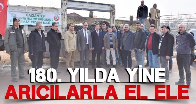 Arıcılara 17.500 adet fidan dağıtıldı