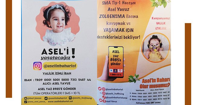 Asel bebeği el birliği ile yaşatalım