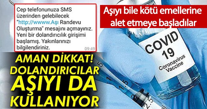 Aşıyı bile kötü emellerine alet etmeye başladılar