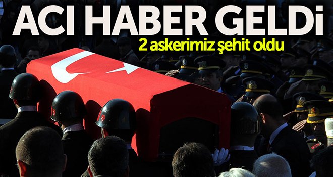 Askeri araç kazasında 2 asker şehit oldu