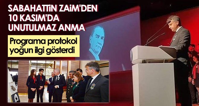 Atatürk, muhteşem bir programla anıldı