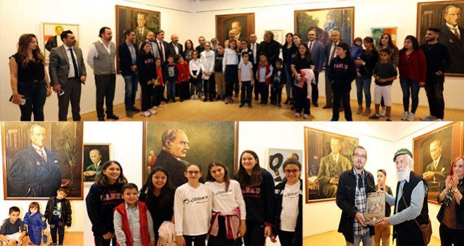 Atatürk resimleri sergisi Sanko galeride açıldı 