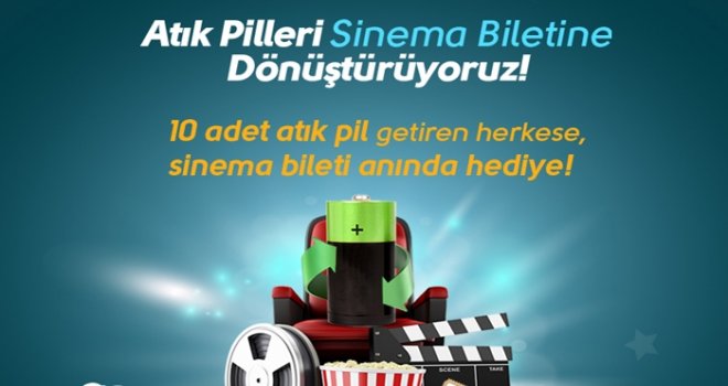 Atık piller film gibi bir geleceğe dönüştü