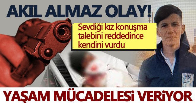 Av tüfeği ile kendini vuran gencin hayati tehlikesi sürüyor