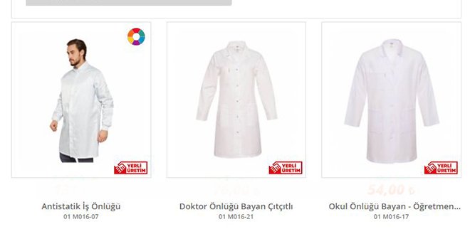 Avantajlı Beyaz Önlük Fiyatları İçin İşmont 'Önlük'