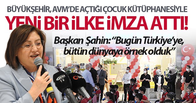 AVM'de açılan çocuk kütüphanesi dünyaya örnek oluyor