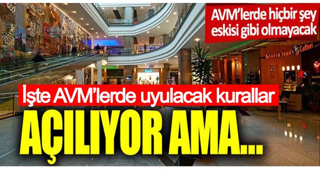 AVM’lerde Alınacak Tedbirler Belirlendi! İşte Tüm Ayrıntılar