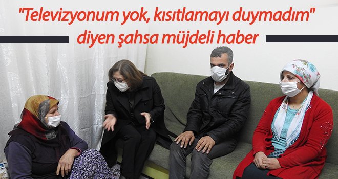 Ayakkabı boyacısı Yüzgeç’i ziyaret eden Şahin, kendisine müjdeli haberler verdi