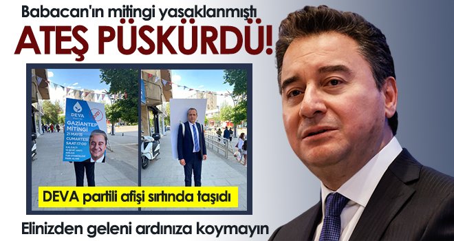 Babacan'ın mitingi yasaklanmıştı: Ateş püskürdü!