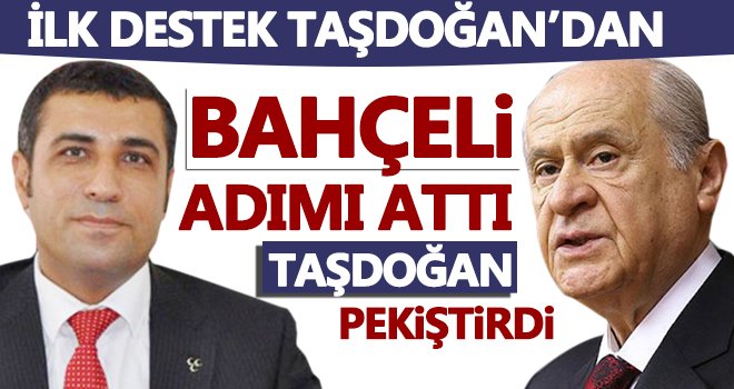 Bahçeli'ye Taşdoğan'dan tam destek