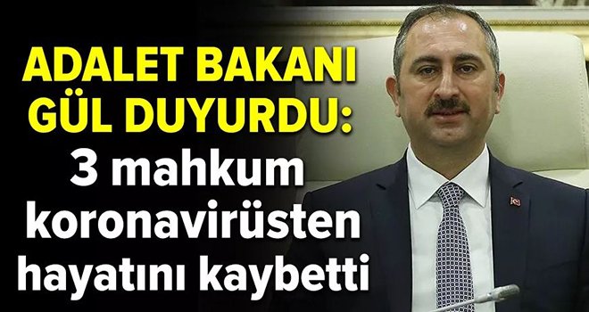 Bakan Gül: Virüsten 3 kişi hayatını kaybetti