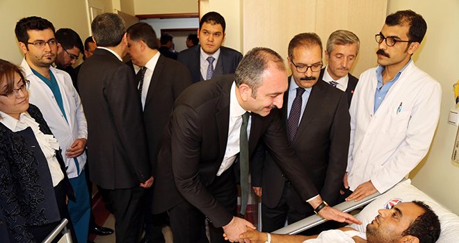 Bakan Gül’den Afrin Gazilerine ziyaret