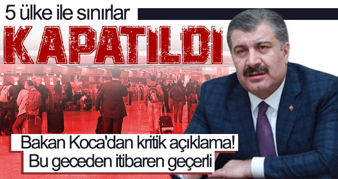 Bakan Koca: Nu varyantı sebebiyle bazı ülkelere seyahat izni verilmeyecek