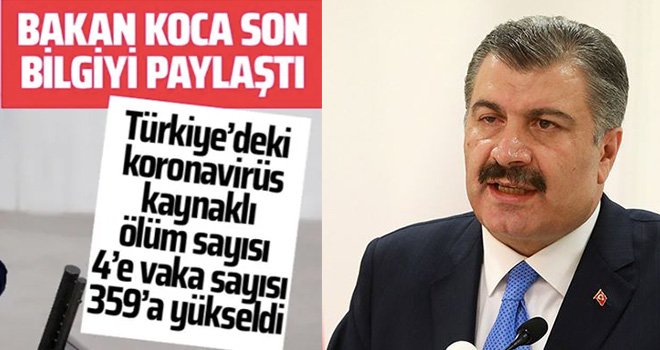 Bakan Koca: Toplam kaybımız maalesef 4 oldu