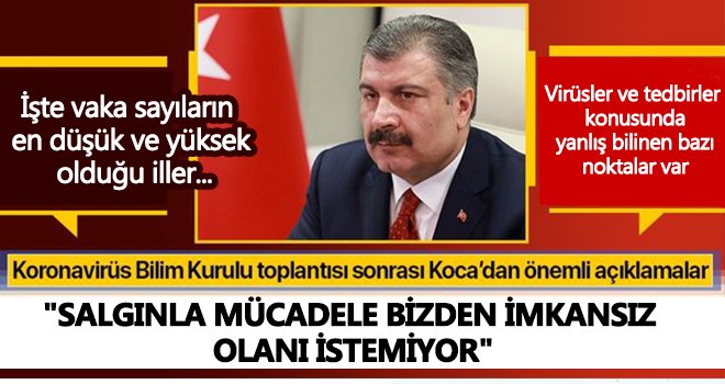 Bakan Koca: Türkiye tüm dünyada takdir toplamıştır