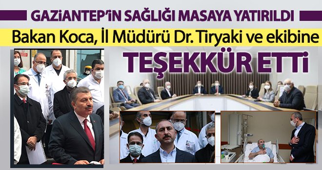 Bakan Koca'dan Sağlık Müdürü Tiryaki'ye teşekkür