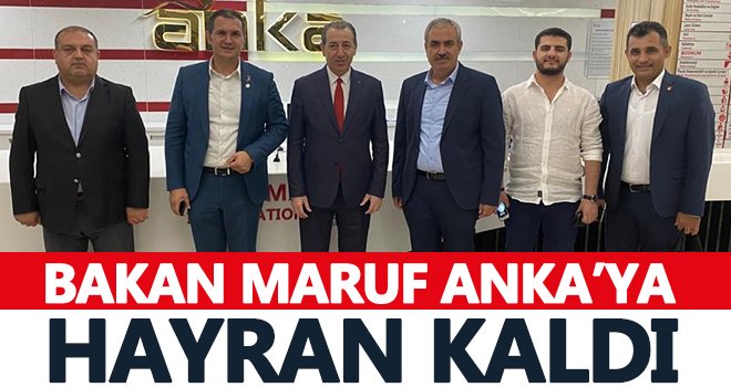 Bakan Maruf ANKA’ya tam not...