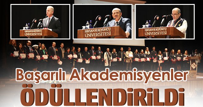 Başarılı Akademisyenler ödüllendirildi