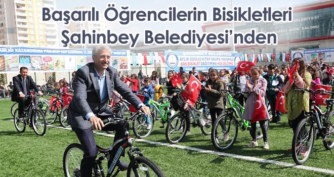 Başarılı Öğrencilerin Bisikletleri Şahinbey Belediyesi’nden