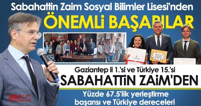 Başarının gür sesi Sabahattin Zaim Sosyal Bilimler Lisesi 