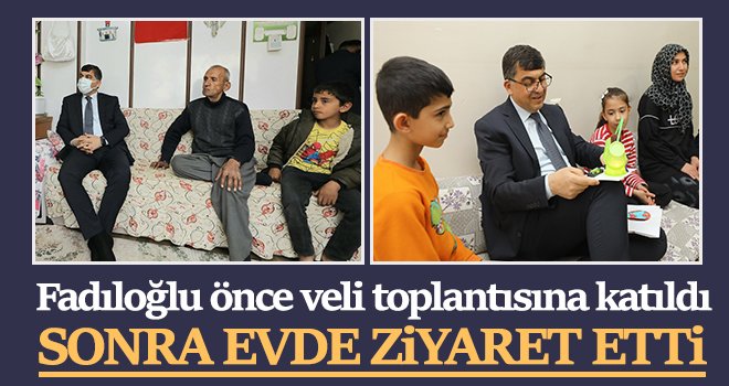 Başkan Fadıloğlu, iftar öncesi aileleri ziyaret etti