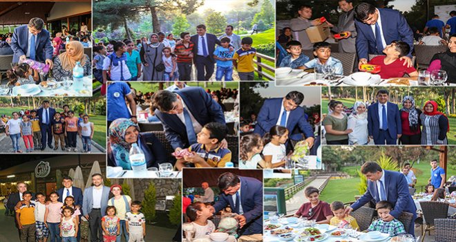 BAŞKAN FADILOĞLU, YETİM ÇOCUKLARLA İFTAR AÇTI