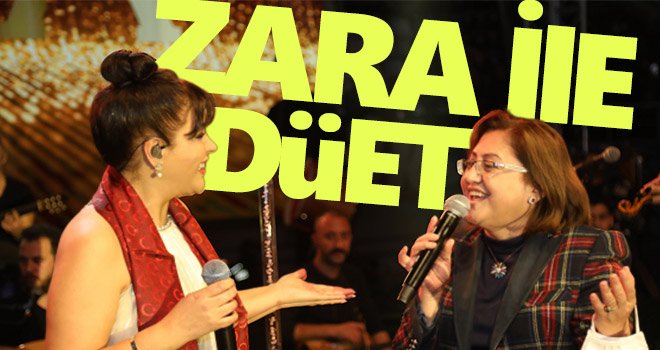 Başkan Fatma Şahin, Zara ile düet yaptı
