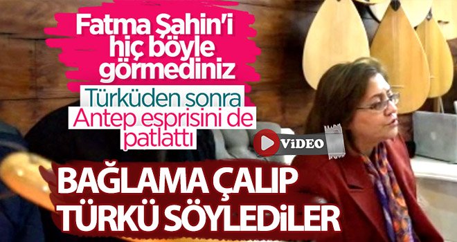 Başkan Şahin bağlama çalıp türkü söyledi