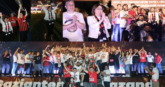 Başkan Şahin Gazişehir'in çoşkulu kutlamasına ortak oldu