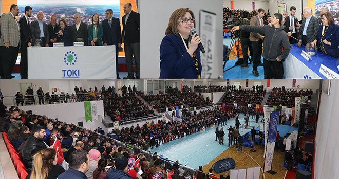  Şahin sevinçlerine ortak oldu, 916 aile daha ev sahibi oldu