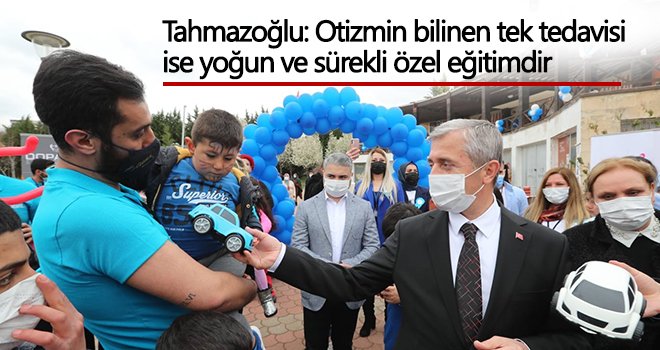 Başkan Tahmazoğlu, Otizmli çocukları ziyaret etti