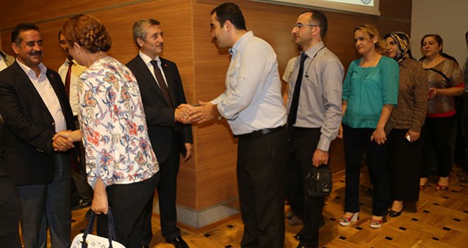 BAŞKAN TAHMAZOĞLU PERSONELLE BAYRAMLAŞTI