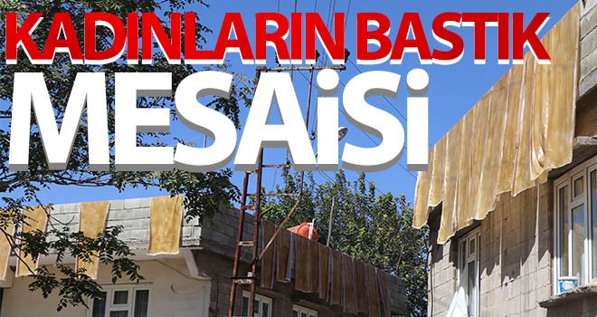 Bastık yaparak ev ekonomisine katkı sağlıyorlar