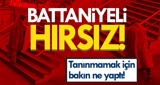 Battaniyeli hırsız polisten kaçamadı...