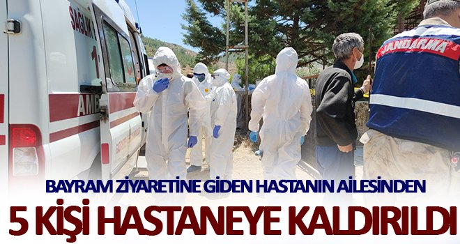 Bayram ziyaretine gitti! 12 ev karantinaya alındı