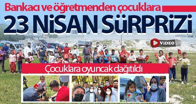 Bayramı evde geçiren çocuklar unutulmadı