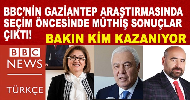 BBC, Gaziantep'te seçimi araştırdı :şok sonuçlar çıktı
