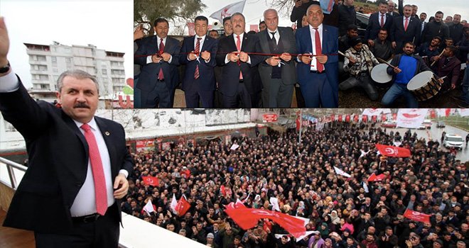 BBP'nin Nurdağı mitingine yüzlercesi katıldı:Seçim bürosu açıldı