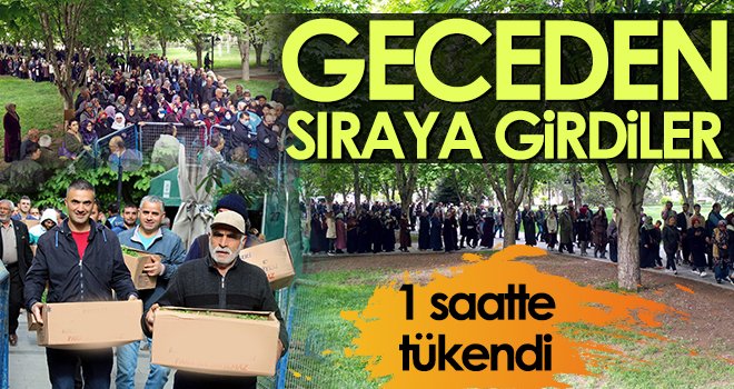 Bedava olunca duyan kuyruğa girdi! 