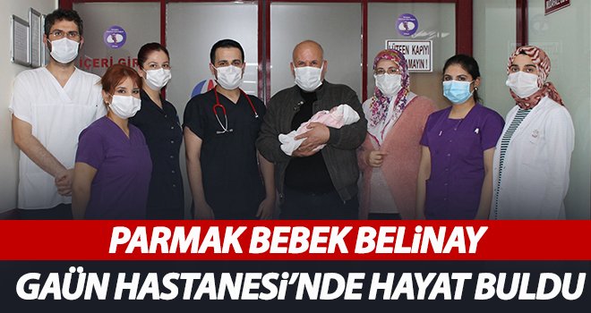Belinay bebek, GAÜN Hastanesinde hayata tutundu