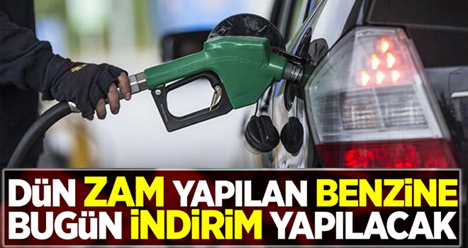 Benzin fiyatlarına indirim haberi geldi