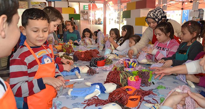 Bez bebek atölyesi’nden 900 çocuk faydalandı