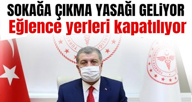 Bilim Kurulu sokağa çıkma yasağı önerdi!
