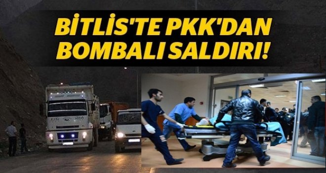 Bitlis'te PKK'dan Bombalı Saldırı; 1 Şehit, 9 Yaralı