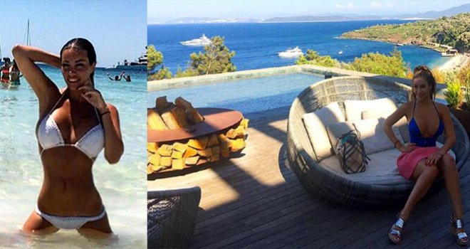 İtalyan model Bodrum koylarına hayran kaldı