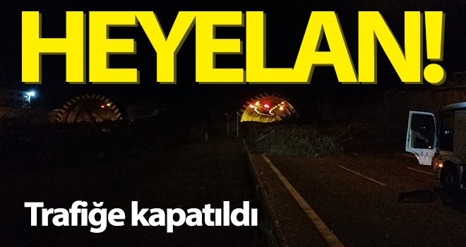 Bolu Dağı'nda heyelan: TEM yolu trafiğe kapandı