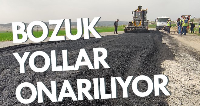 Bozuk yollarda bakım onarım çalışmaları başladı