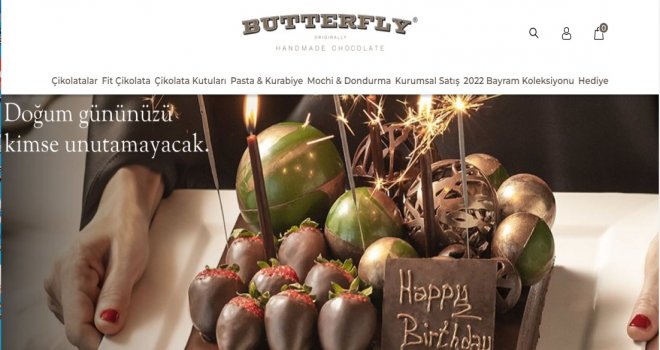Butterfly Hediye Çikolata Kutusu ve Bayram Çikolatası